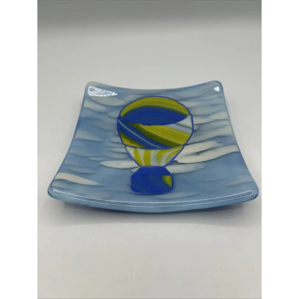 Fused Art Glass Hot Air Balloon 6